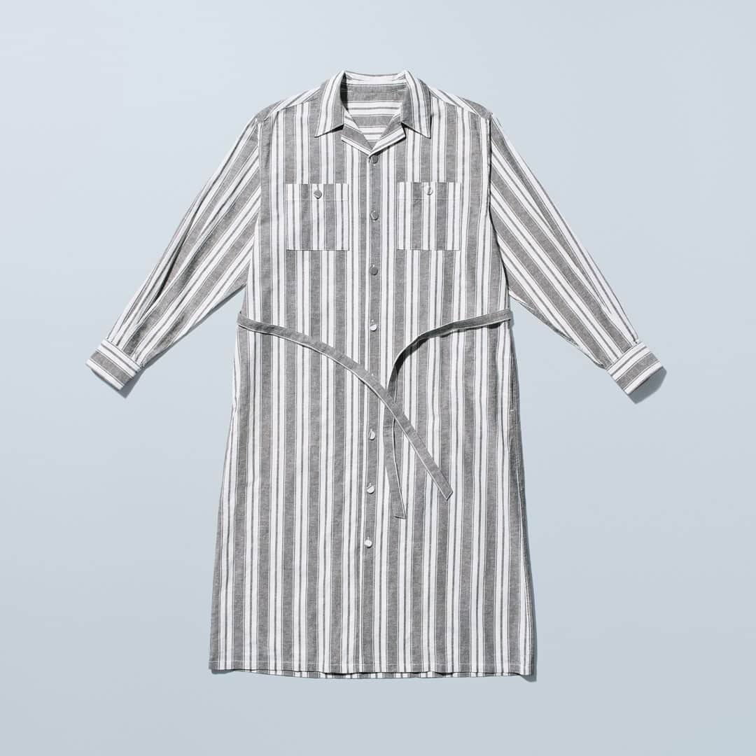 コンビニエンスウェア 綿麻 開襟シャツコート
