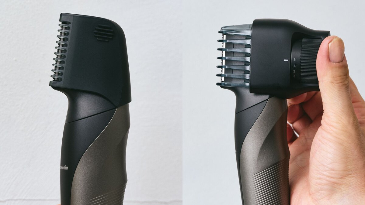 除毛から長さ調整まで対応できる2種類のアタッチメント付き